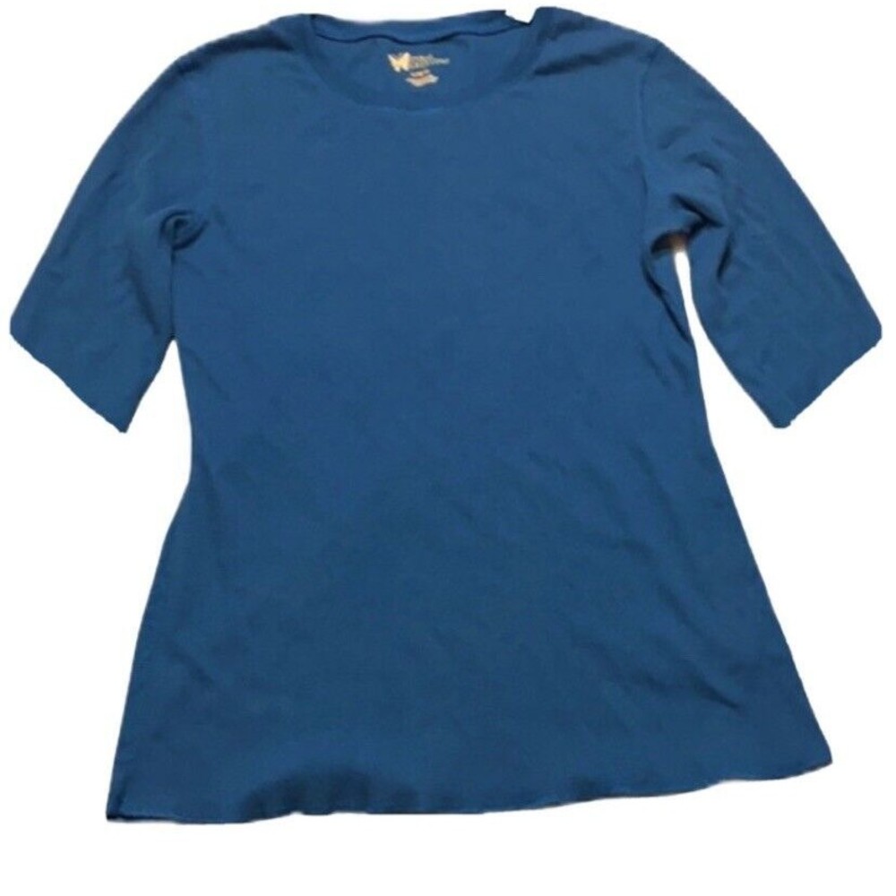Natural Reflections Blue Size Large Long Sleeve L